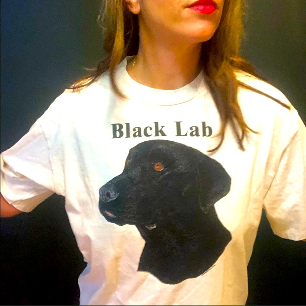 Vintage Black Lab Short Sleeve Top